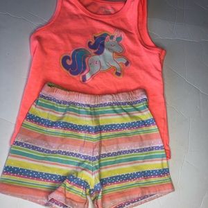 Granimal’s 3T Unicorn Summer Tank Top & Short Set